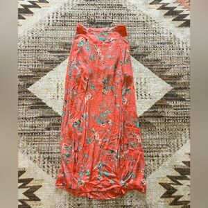 Billabong Floral Coral Maxi Split Skirt size Small